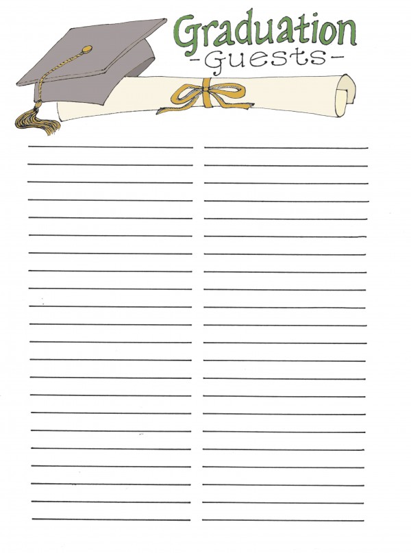Graduation Guest Book free Printables Flanders Family Homelife Graduation Guest Book free Printables Flanders Family Homelife
