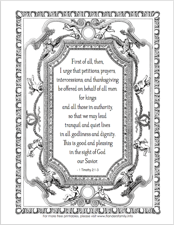Praying for Our Leaders (Coloring Web site) - Flanders Family members image regarding Free Printable Coloring Pages on Prayer known as Praying for Our Leaders (Coloring Web page) - Flanders Family members