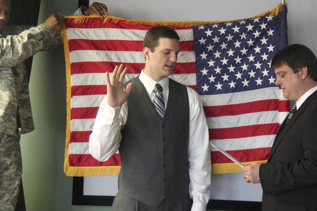 swearing in...