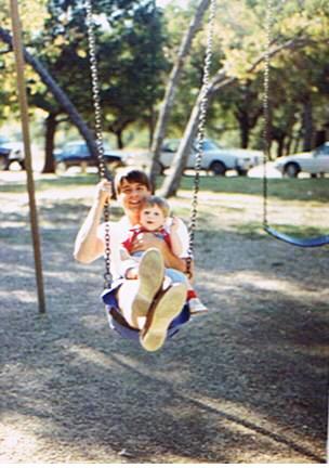 1989 Swinging with Dad