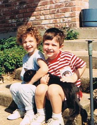 1992 Kids with Cat
