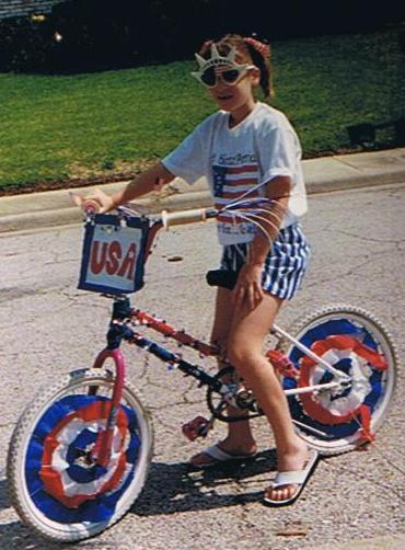 1996 - Beth on Bike