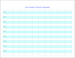 free printable hourly schedule template