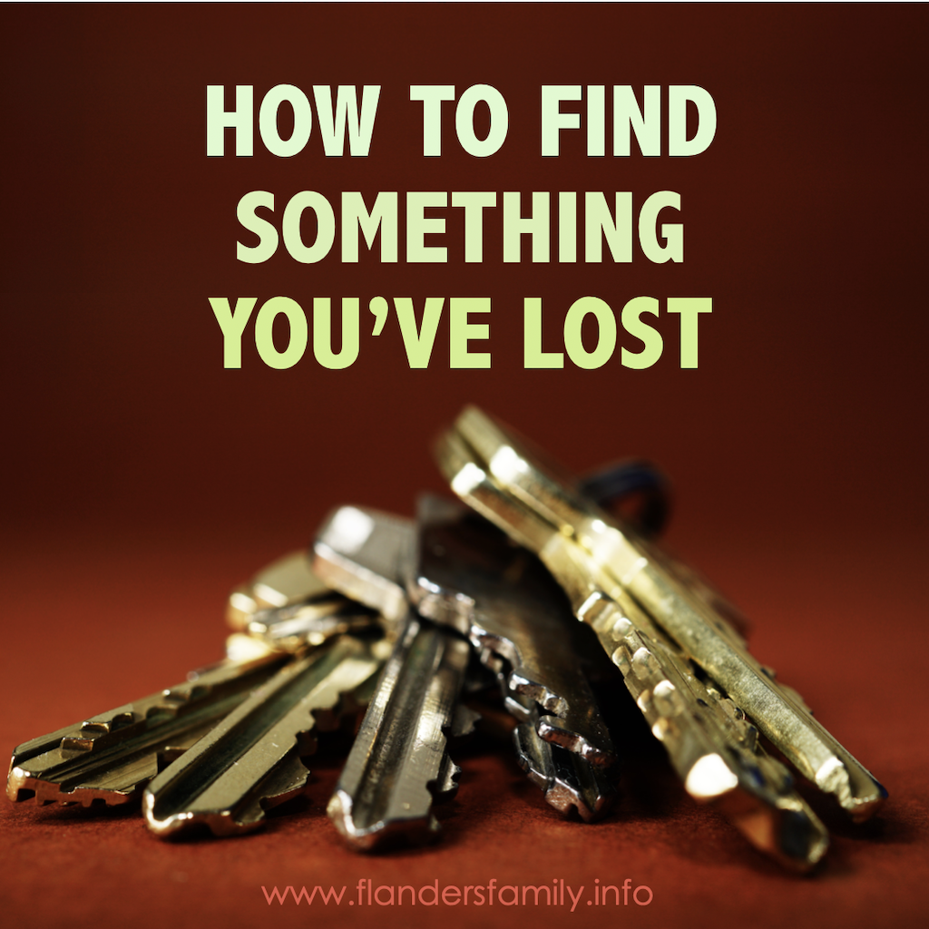 How to Find Something You