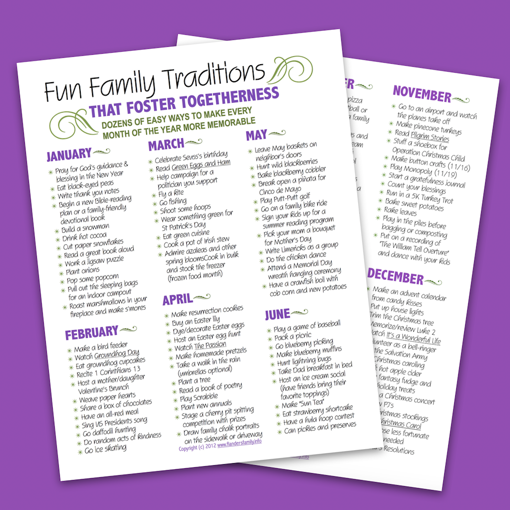 Free Printables - Flanders Family Homelife
