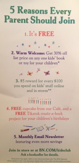Free Kids Club At Barnes Noble Flanders Family Homelife