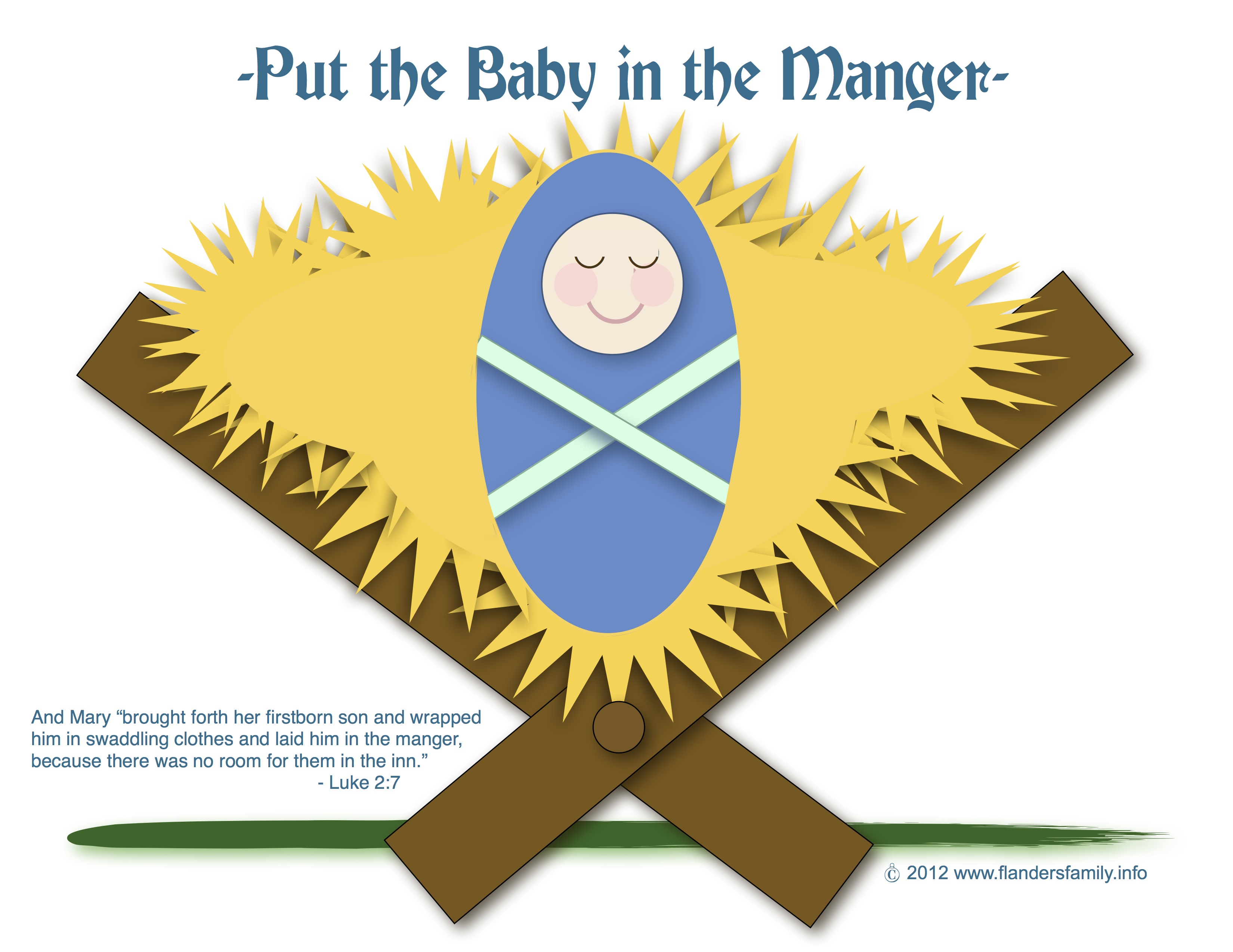 Download Put the Baby in the Manger (Free Printable) - Flanders Family Homelife