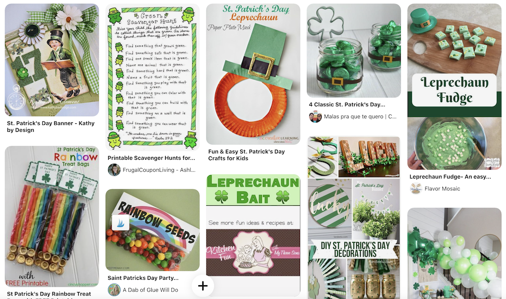 St Patrick's Day Pinterest Board