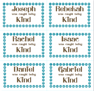 Kindness Punch Cards - Free Fill-in-the-Blank Printables so you can print your own from www.flandersfamily.info