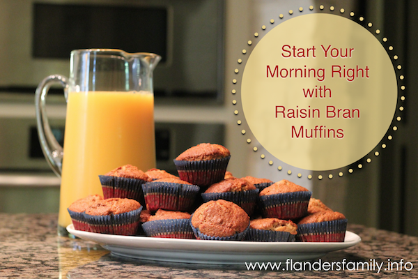 Kick start your morning with raisin bran muffins | www.flandersfamily.info
