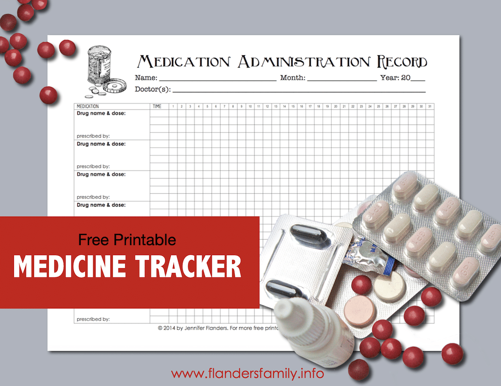 Free Chart for Keeping Track of Medications - Flanders ...