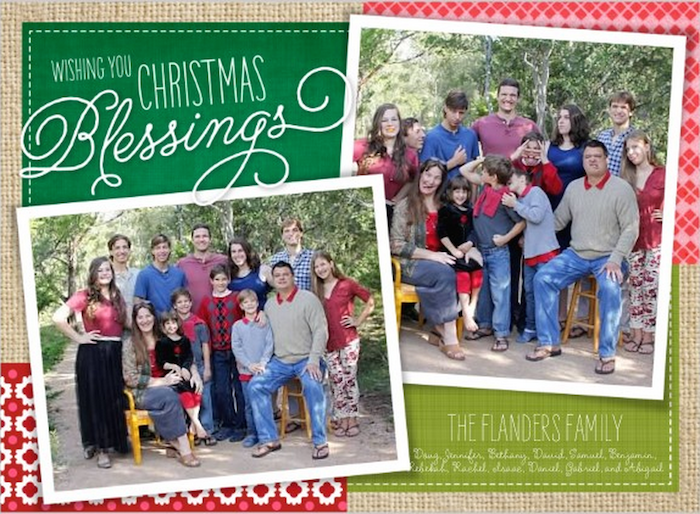 postcard sized Christmas Update (Sample) -- if you do bullet points to one side, you can address the other and mail with reduced postage.