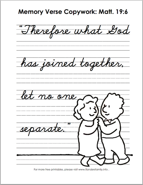 Free printable Bible memory flashcards from www.flandersfamily.info