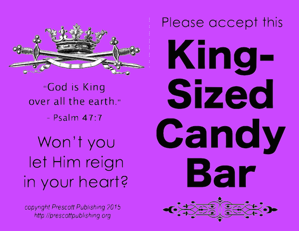 Enjoy this King-Size Candy Bar