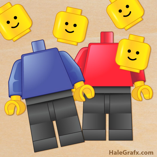 Pin the Head on the Minifigure Game