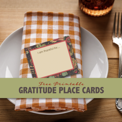 Give Thanks: Free Gratitude Place Cards