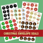 Free Printable Envelope Seals for Christmas - Flanders Family Home Life