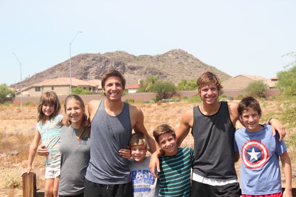 Benjamin with his Siblings