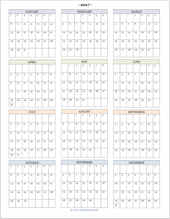 calendar with family pictures