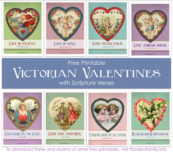 free victorian valentines with bible verses flanders family homelife
