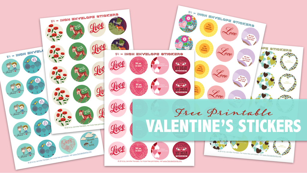 free printable valentine stickers flanders family homelife