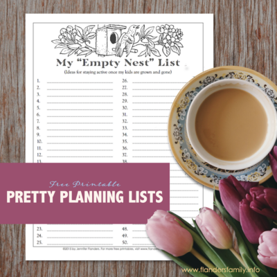 What’s on Your Empty Nest List?