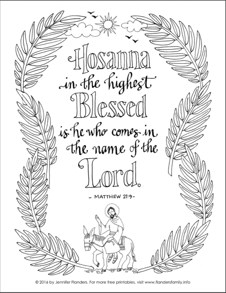 Hosanna In The Highest Flanders Family Homelife