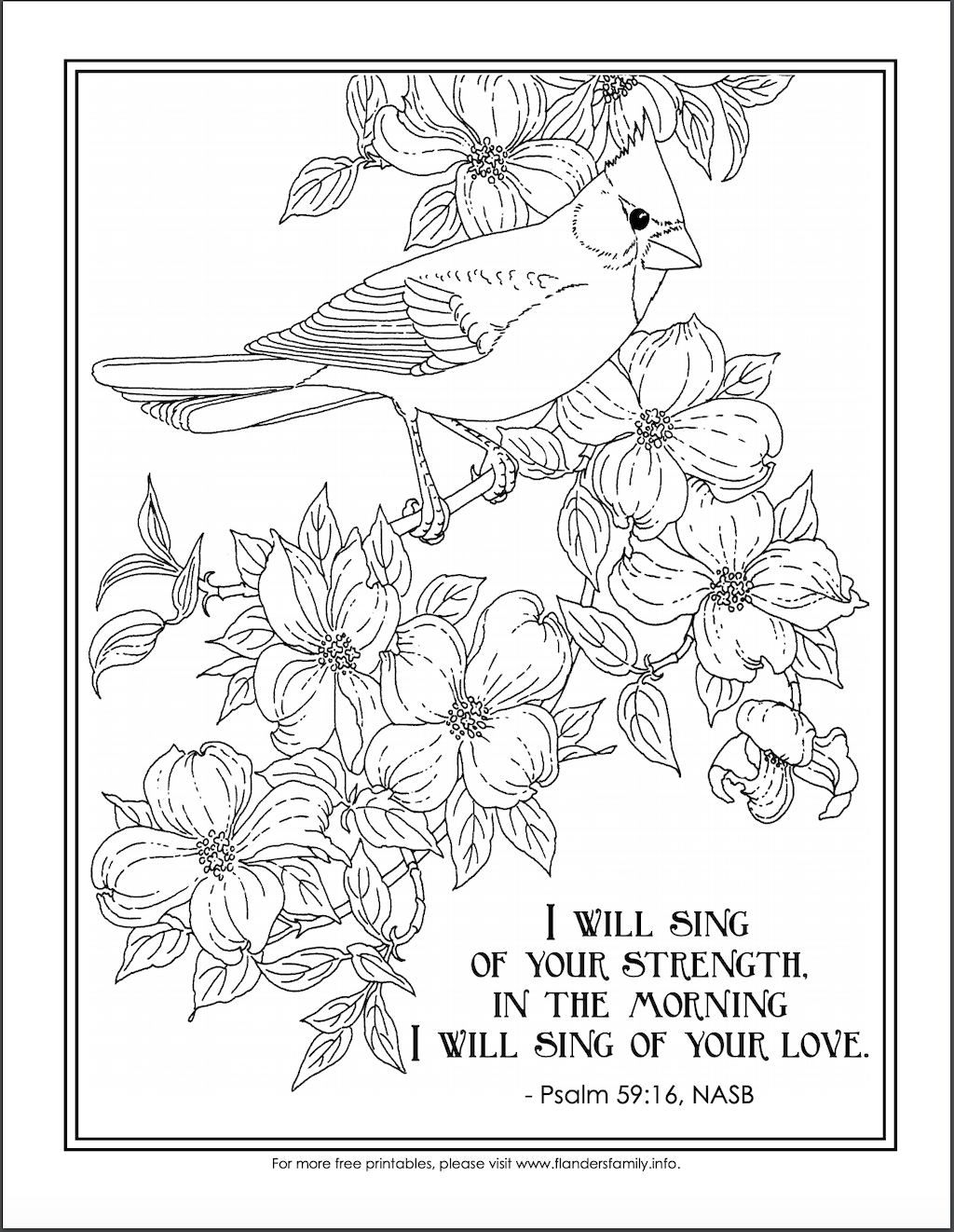 Sing of Your Love Coloring Page