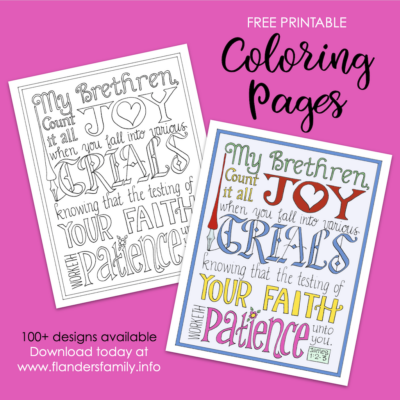 Count It All Joy (Coloring Page)