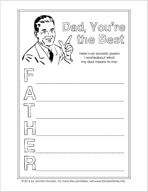 Free Father S Day Printables Flanders Family Homelife