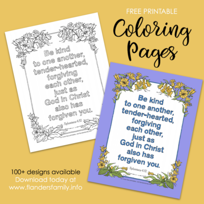 Forgiving Freely (Coloring Page)