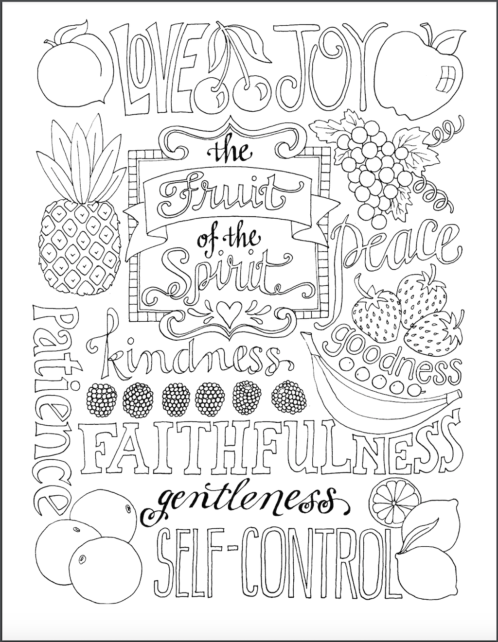 Featured image of post Fruit Coloring Pages For Adults