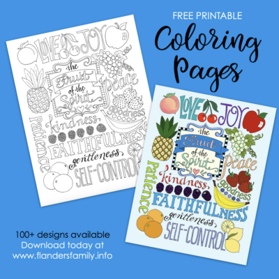 Fruit of the Spirit Coloring Page