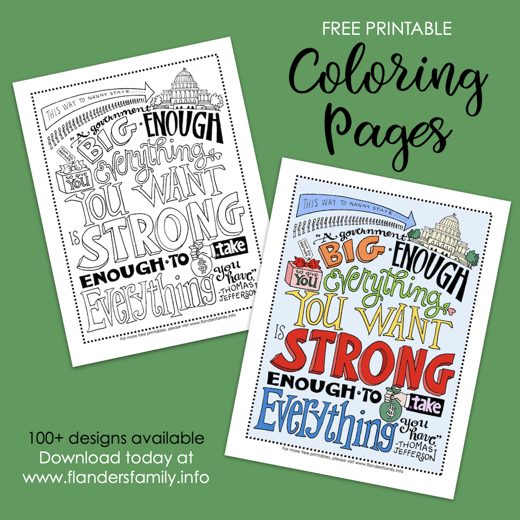 Constitution Day Coloring Page - Flanders Family Home Life