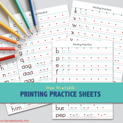 Free Printing Practice Sheets