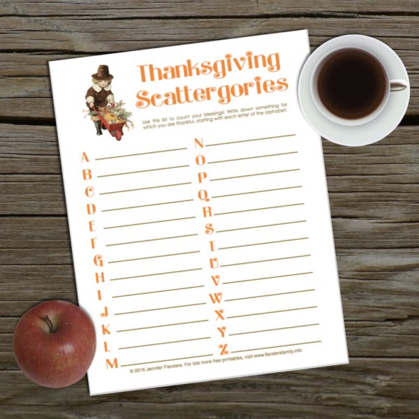 Thanksgiving Scattergories: Count Your Blessings! - Flanders Family ...