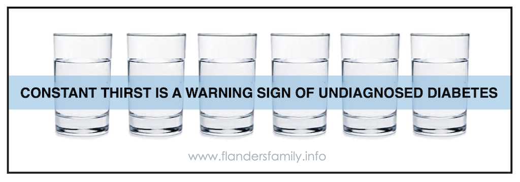 Warning Signs of Diabetes - Excessive Thirst