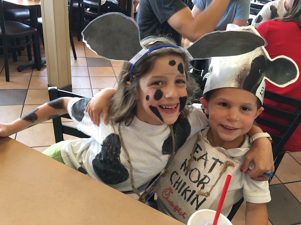 2016 Happenings - Abby and Grayson on Cow Appreciation Day
