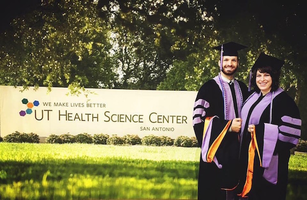 Bethany and David graduate dental school