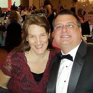 Doug and Jennifer enjoy a formal dinner date.