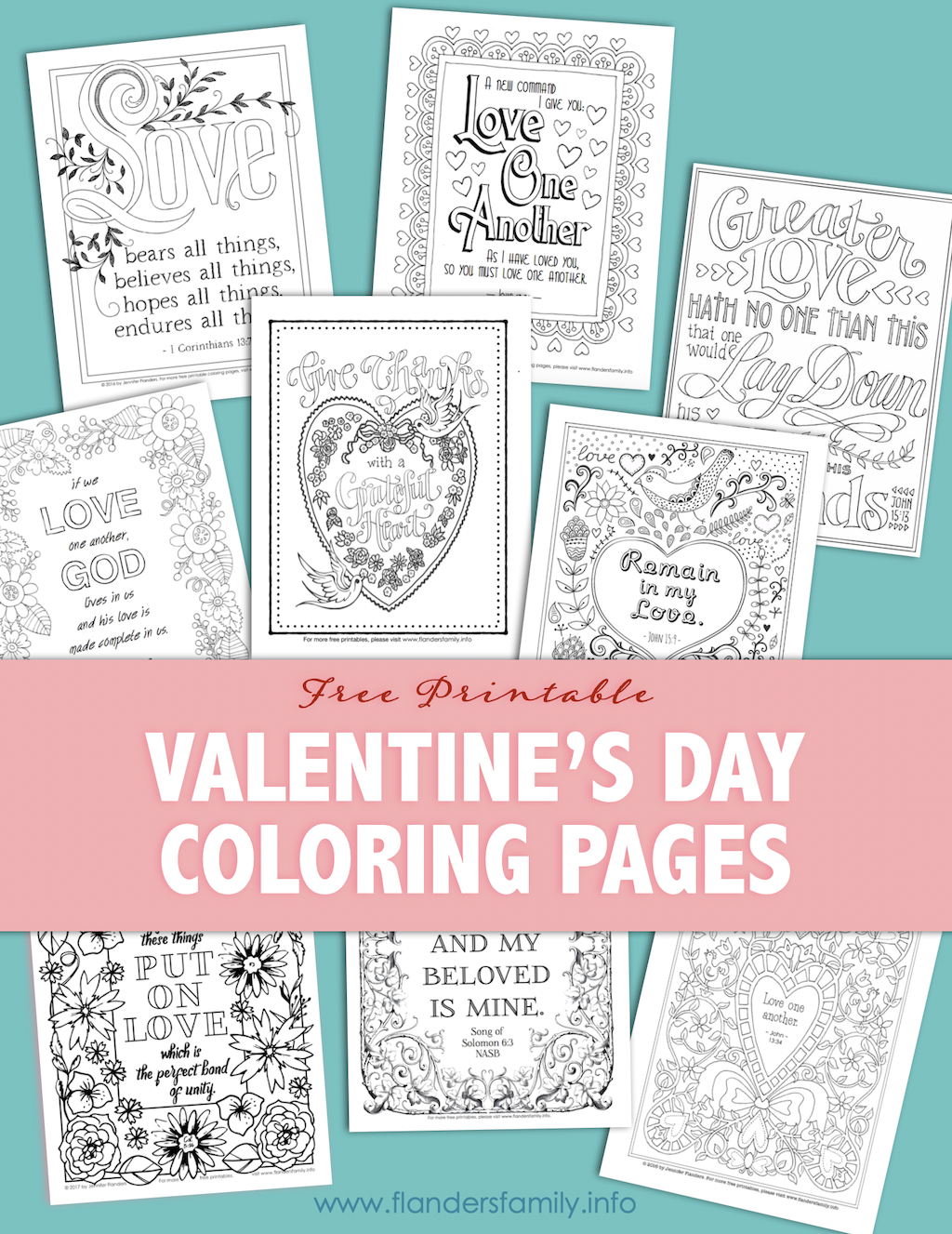 Coloring Pages for Valentine's Day 