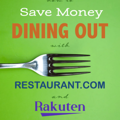 Save Money with Restaurant.com and Rakuten