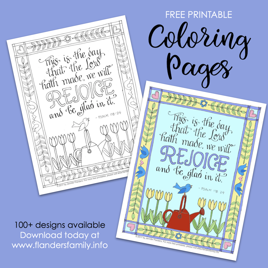 Download Rejoice And Be Glad Coloring Page Flanders Family Homelife