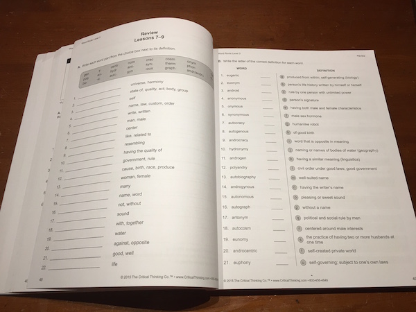 Building Vocabulary with Word Roots - Flanders Family Homelife