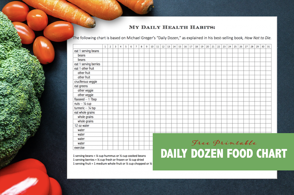Doctors Daughters Daily Dozen Food Charts Flanders Family Homelife