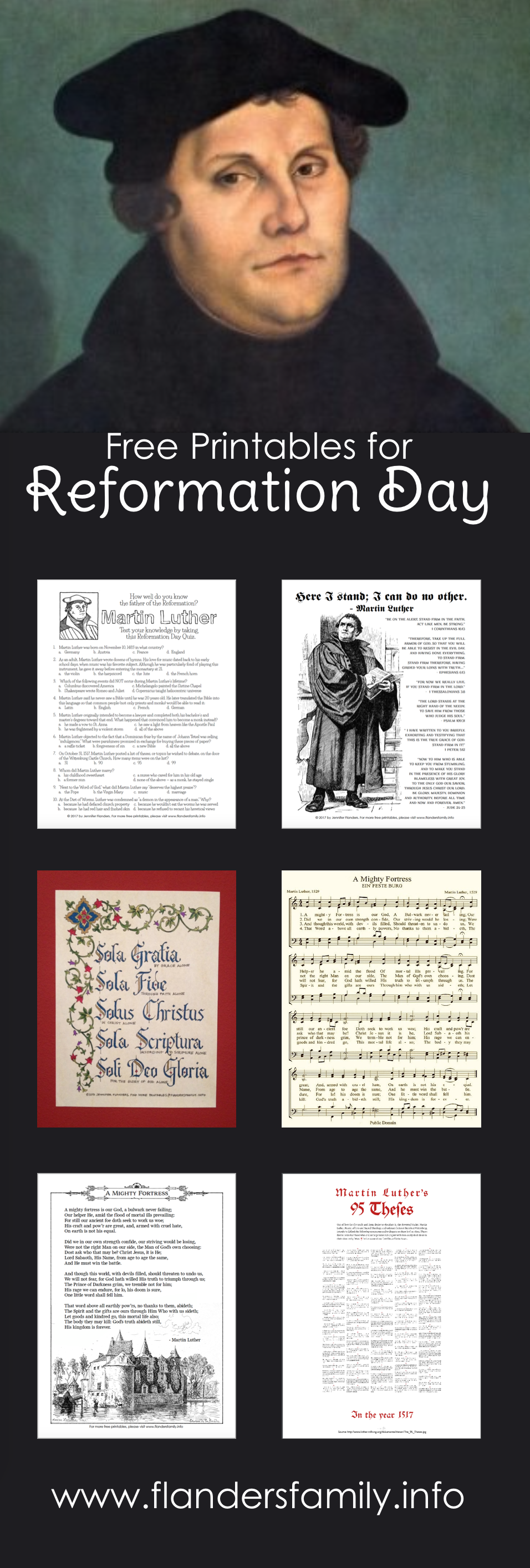 Reformation Day | Martin Luther | Printable Activity Pages