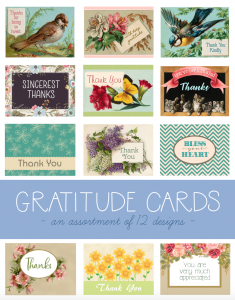 Free printable THANK YOU cards | Cultivate a heart of gratitude