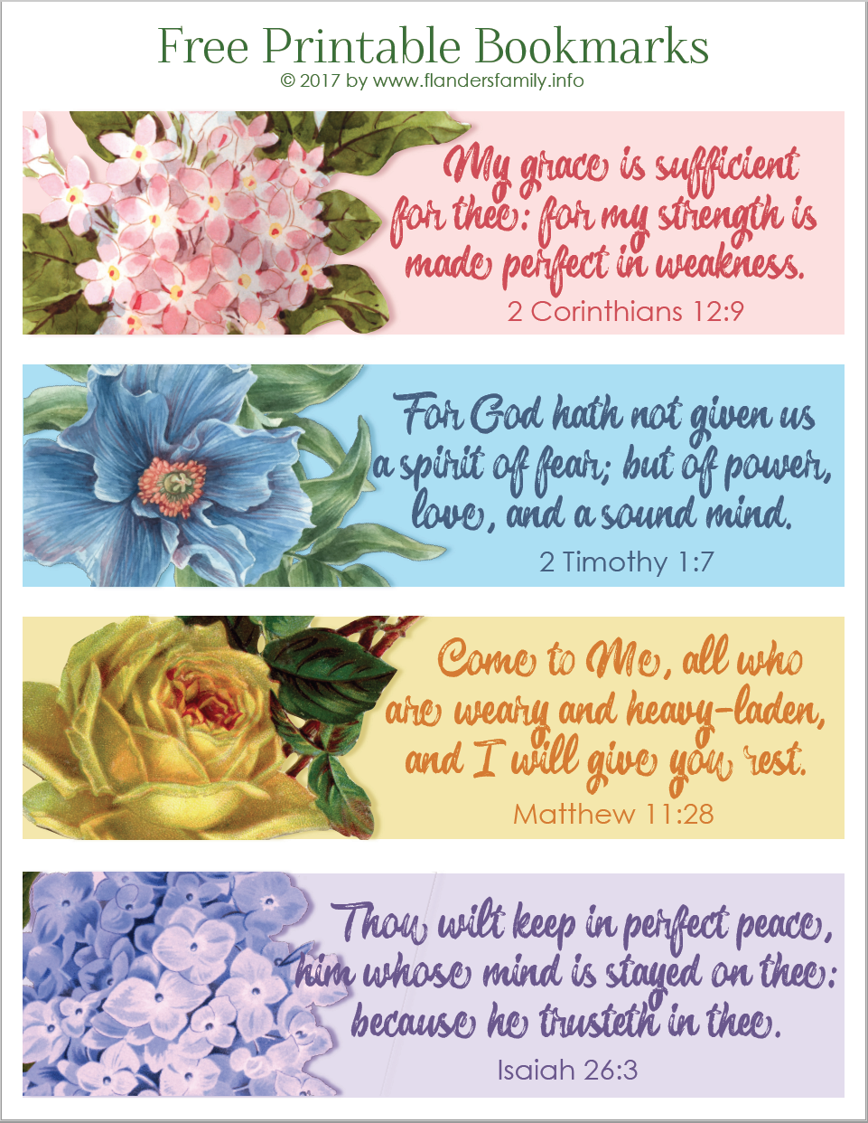 printable bookmarks with bible verses