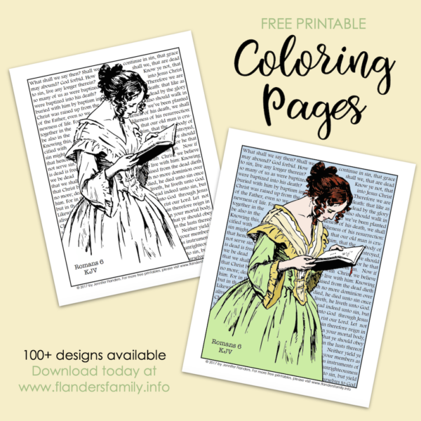 Romans 6 Coloring Page - Flanders Family Home Life