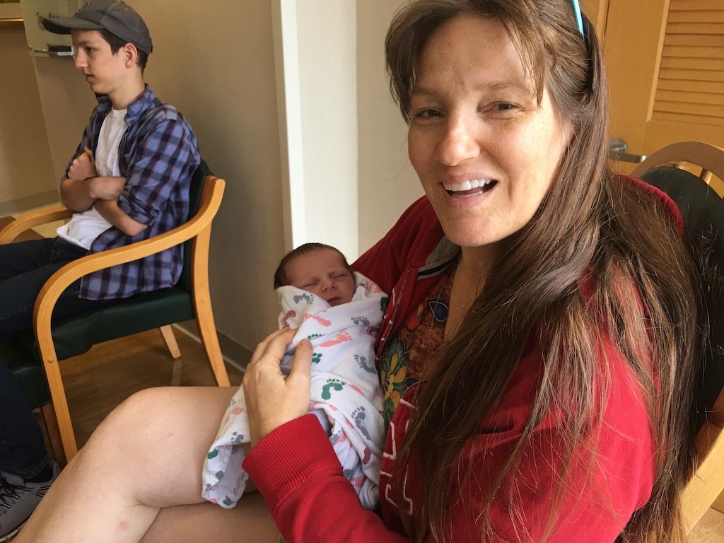 Grandma gets another baby to hold!